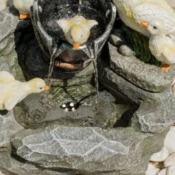 H56cm Duck Family at Old Tap Water Feature with Lights by Ambienté -Water Features Store WF4186 add image 6 1535
