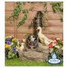H56cm Duck Family at Old Tap Water Feature with Lights by Ambienté 1 H56cm Duck Family at Old Tap Water Feature with Lights by Ambienté -Water Features Store WF4186 main image 20a2