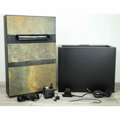 H100cm Alhambra Zinc & Stone Water Feature with Lights by Ambienté -Water Features Store WF4211 add image 5 e86c