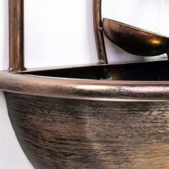 H55cm Olso Cascading Leaf Wall-Mounted Water Feature with Lights by Ambienté -Water Features Store WF4213 add image 4 82e9