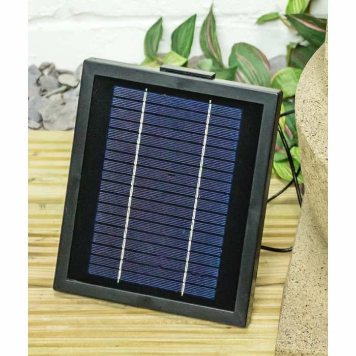 H72cm Kendal 4-Tier Cascading Solar Water Feature with Lights by Solaray 5 H72cm Kendal 4-Tier Cascading Solar Water Feature with Lights by Solaray - Image 3