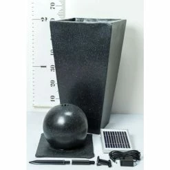 H82cm Manila Solar Sphere Water Feature with Lights by Solaray 17 H82cm Manila Solar Sphere Water Feature with Lights by Solaray -Water Features Store WF4225 add image 6 a316