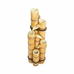 H88cm Ginko 5-Tier Bamboo Water Feature by Ambienté -Water Features Store WF5169 add image 2 c764