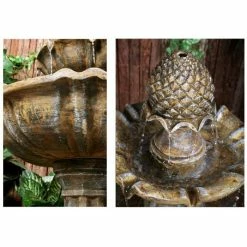 H100cm Zuvan 2-Tier Water Fountain by Ambienté 9 H100cm Zuvan 2-Tier Water Fountain by Ambienté -Water Features Store WF6006 add image 1 3502