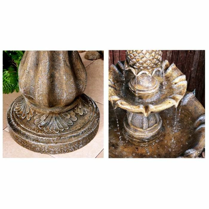 H100cm Zuvan 2-Tier Water Fountain by Ambienté 6 H100cm Zuvan 2-Tier Water Fountain by Ambienté - Image 4