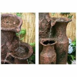 H84cm Sama Cascading Jars Water Feature | Indoor/Outdoor Use by Ambienté -Water Features Store WF6007 add image 3 6b6e