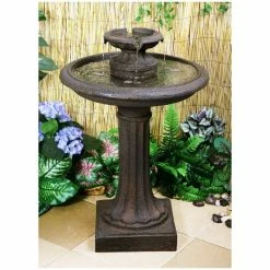 H71cm Maleda Antique Effect Bird Bath Water Fountain -Water Features Store WF6009 add image 2 ac66