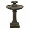 H71cm Maleda Antique Effect Bird Bath Water Fountain -Water Features Store WF6009 main image d278