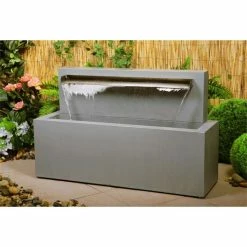 H57cm Blade Fountain Stainless Steel Water Feature | Indoor/Outdoor Use by Ambienté -Water Features Store WF6039 add image 2 8b2e