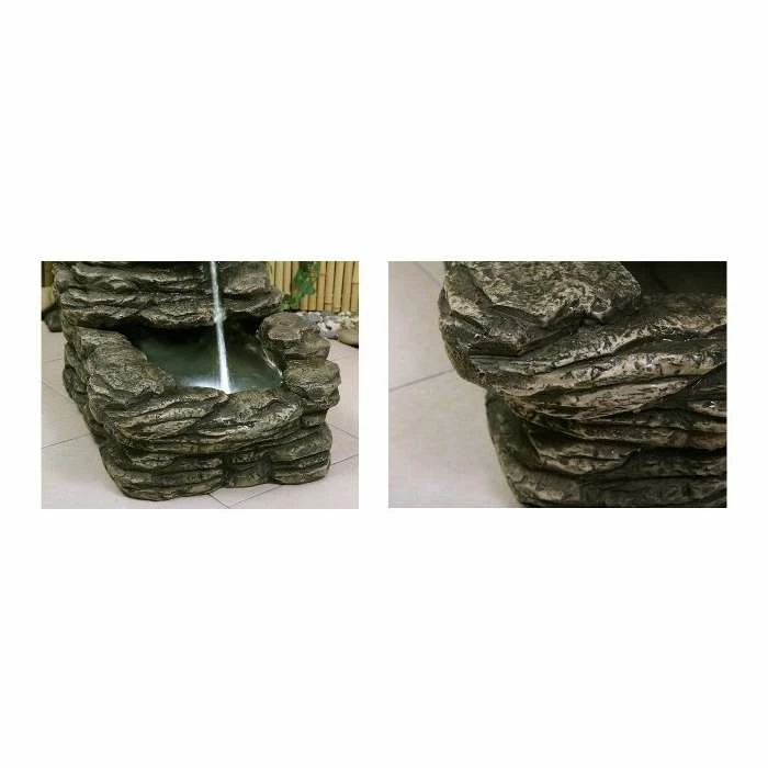 H73cm Easter Island Solar Head Water Feature & Planter with Lights by Solaray 5 H73cm Easter Island Solar Head Water Feature & Planter with Lights by Solaray - Image 3