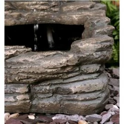 H73cm Easter Island Solar Head Water Feature & Planter with Lights by Solaray 14 H73cm Easter Island Solar Head Water Feature & Planter with Lights by Solaray -Water Features Store WF7003 add image 3 92ac