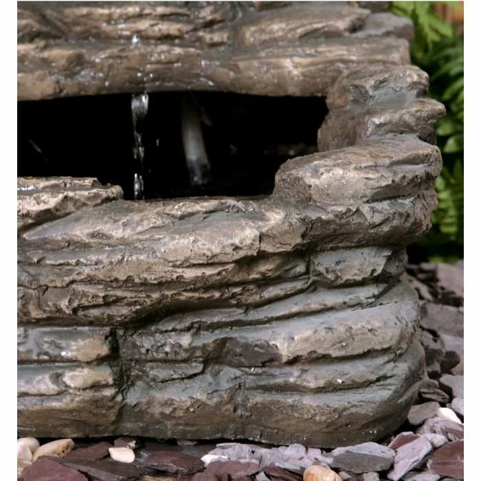 H73cm Easter Island Solar Head Water Feature & Planter with Lights by Solaray 7 H73cm Easter Island Solar Head Water Feature & Planter with Lights by Solaray - Image 5