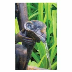 H78cm Fairy on a Clam Shell Solar Water Feature by Solaray 11 H78cm Fairy on a Clam Shell Solar Water Feature by Solaray -Water Features Store WF7054A add image 2 be03