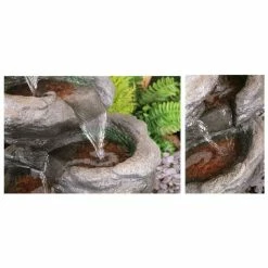 H56cm Sanke Steps 5-Tier Cascading Water Feature with Lights by Ambienté -Water Features Store WF7079 add image 2 6bcb