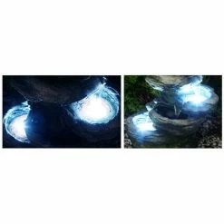 H56cm Sanke Steps 5-Tier Cascading Water Feature with Lights by Ambienté -Water Features Store WF7079 add image 3 cc80