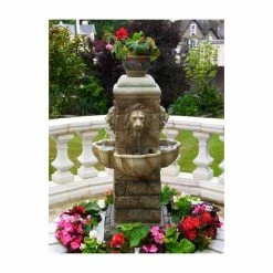 H100cm Majestic Lion Water Feature with Lights | Indoor/Outdoor Use by Ambienté 13 H100cm Majestic Lion Water Feature with Lights | Indoor/Outdoor Use by Ambienté -Water Features Store WF7084 add image 5 9b82