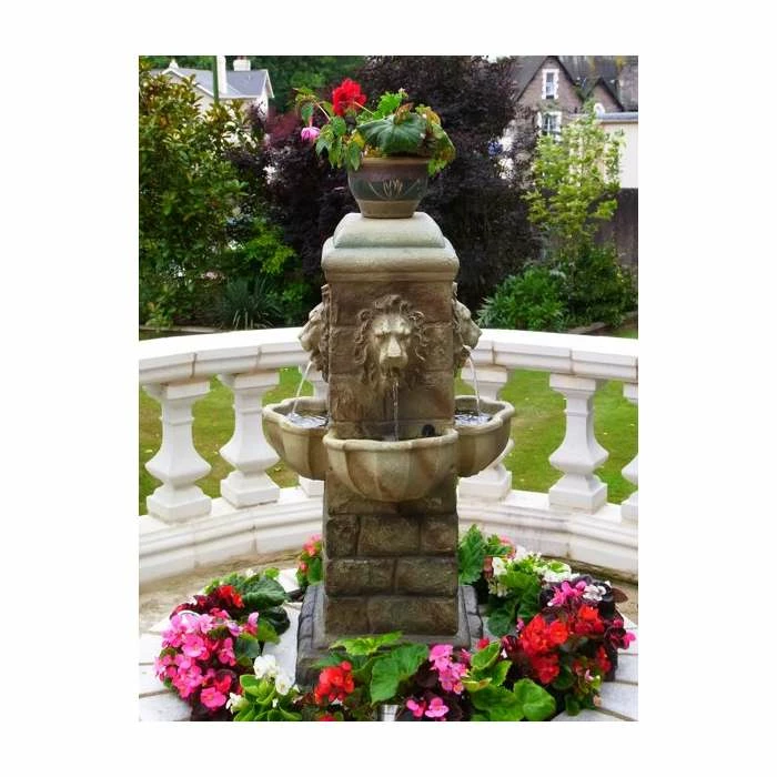 H100cm Majestic Lion Water Feature with Lights | Indoor/Outdoor Use by Ambienté 8 H100cm Majestic Lion Water Feature with Lights | Indoor/Outdoor Use by Ambienté - Image 6
