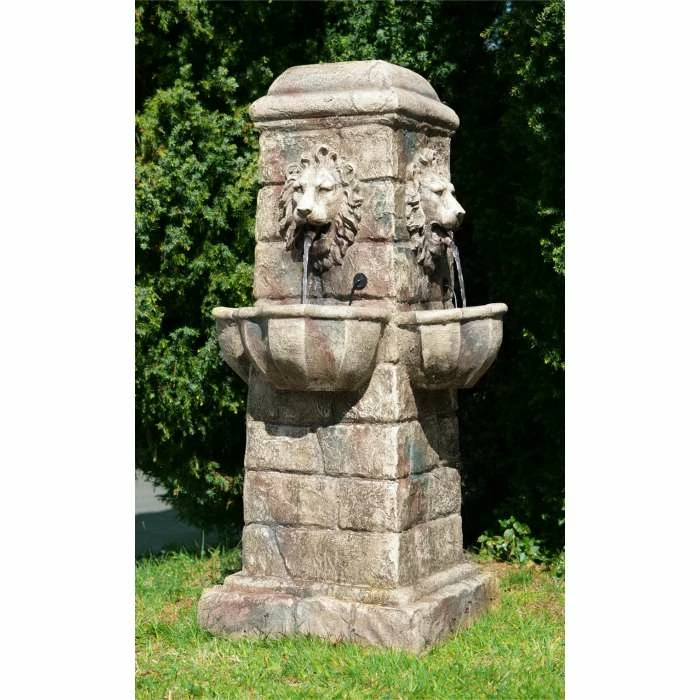 H100cm Majestic Lion Water Feature with Lights | Indoor/Outdoor Use by Ambienté 3 H100cm Majestic Lion Water Feature with Lights | Indoor/Outdoor Use by Ambienté