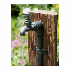 H62cm Iron Tap, Bucket & Barrel Cascading Water Feature by Ambienté -Water Features Store WF7125 add image 2 ca7a