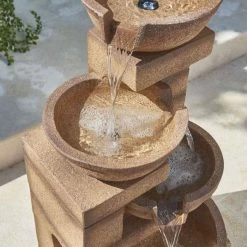 H86cm Kendal 4-Tier Cascade Water Feature with Lights by Ambienté -Water Features Store WF7147 add image 1 ea6e