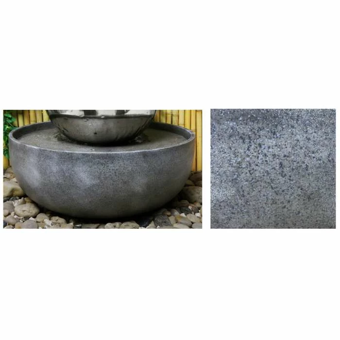 H76cm Eclipse Sphere Stainless Steel Water Feature with Lights by Ambienté 7 H76cm Eclipse Sphere Stainless Steel Water Feature with Lights by Ambienté - Image 5