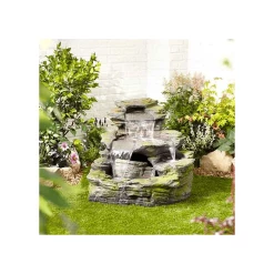 H89cm Garda Falls Water Feature with Lights | Indoor/Outdoor Use 5 H89cm Garda Falls Water Feature with Lights | Indoor/Outdoor Use -Water Features Store WF8034 add image 1 13cf