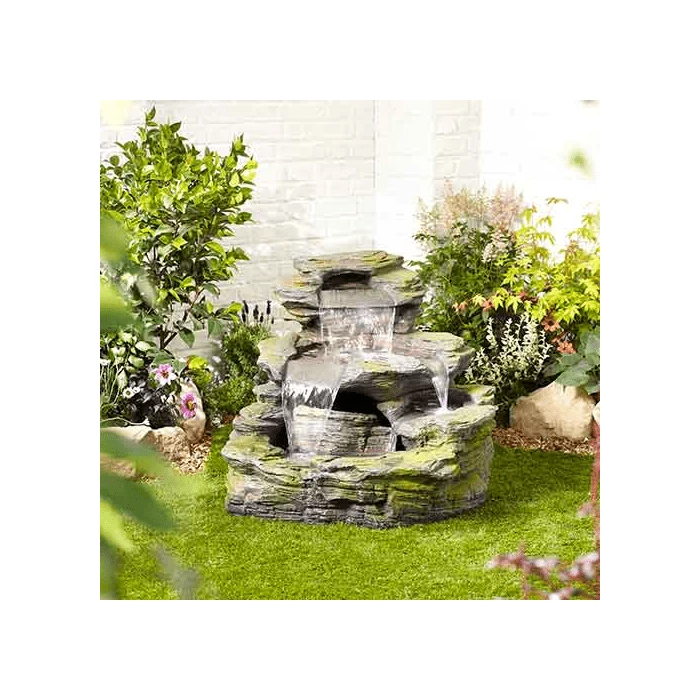 H89cm Garda Falls Water Feature with Lights | Indoor/Outdoor Use 4 H89cm Garda Falls Water Feature with Lights | Indoor/Outdoor Use - Image 2