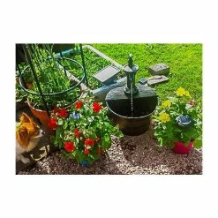 H54cm Tap and Half Barrel Solar Water Feature by Solaray 18 H54cm Tap and Half Barrel Solar Water Feature by Solaray -Water Features Store WF8438A add image 6 5eda