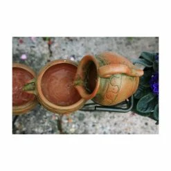 H57cm Bicycle 4-Tier Cascading Solar Water Feature with Planter Basket by Solaray -Water Features Store WF8441 add image 4 aebe