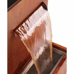 H89cm Halton Corten Steel Waterfall Cascade Planter with Lights by Ambienté -Water Features Store WF8443 add image 2 4782