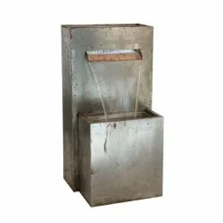 H89cm Halton Corten Steel Waterfall Cascade Planter with Lights by Ambienté -Water Features Store WF8443 add image 4 e8d2