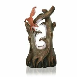 H86cm Squirrel Tree Falls Water Feature with Lights by Ambienté -Water Features Store WF8466 add image 1 ddc3