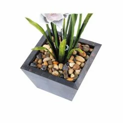 H100cm Narcissi Garden Flower Steel Water Feature with Lights | Indoor/Outdoor Use -Water Features Store WF8495 add image 3 4244