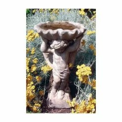 Angel & Shell Birdbath