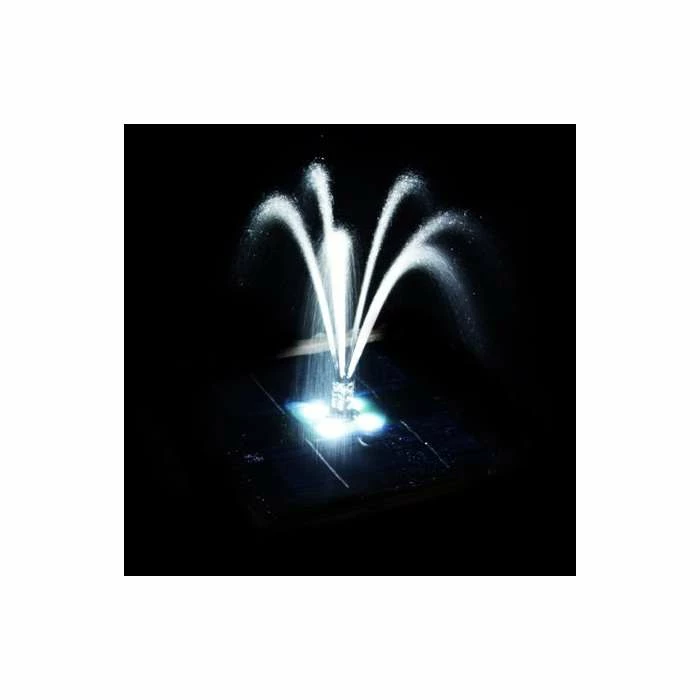 H80cm Pizzaro Bianco 2-Tier Automated Solar Caststone™ Bird Bath with Lights by Solaray 7 H80cm Pizzaro Bianco 2-Tier Automated Solar Caststone™ Bird Bath with Lights by Solaray - Image 5