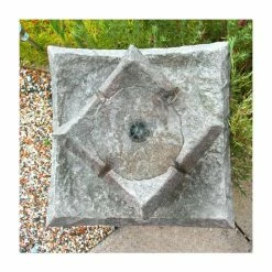 H62cm Pavillion Solar Bird Bath Water Feature by Solaray -Water Features Store WF9300 add image 4 2914