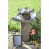 H62cm Pavillion Solar Bird Bath Water Feature by Solaray -Water Features Store WF9300 main image 75b7