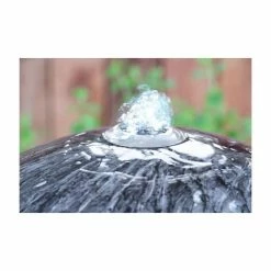 H50cm Echo Falls Marble Touch Stainless Steel Sphere | Indoor/Outdoor Use by Ambienté 14 H50cm Echo Falls Marble Touch Stainless Steel Sphere | Indoor/Outdoor Use by Ambienté -Water Features Store WF9371 add image 4 ae13