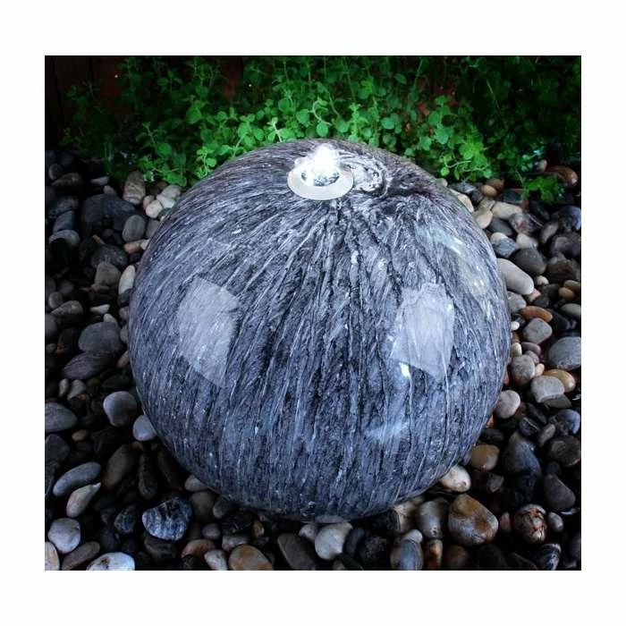 H50cm Echo Falls Marble Touch Stainless Steel Sphere | Indoor/Outdoor Use by Ambienté 3 H50cm Echo Falls Marble Touch Stainless Steel Sphere | Indoor/Outdoor Use by Ambienté