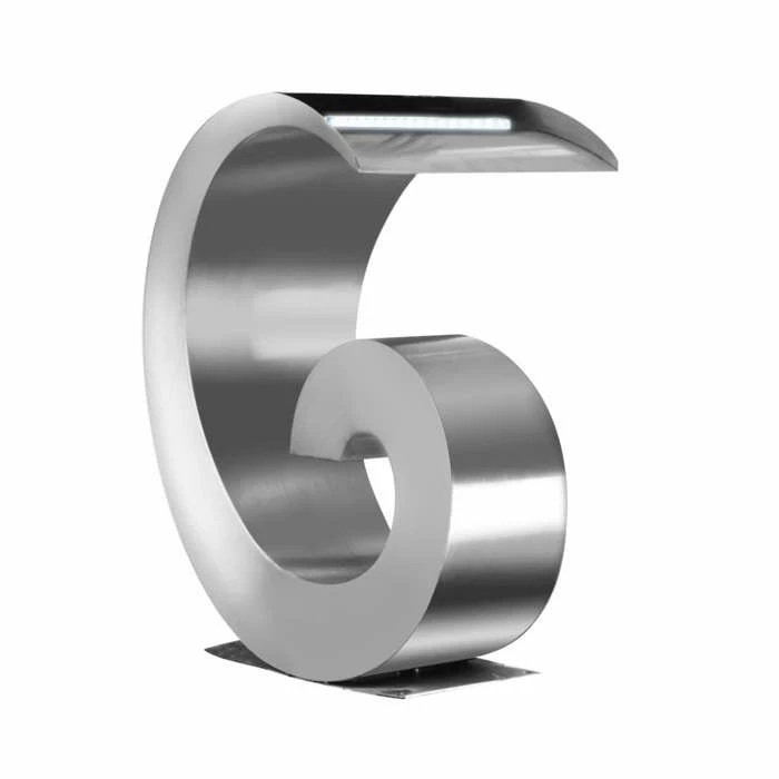 H65cm Atlantis Cascading Stainless Steel Water Feature with Lights by Ambienté 5 H65cm Atlantis Cascading Stainless Steel Water Feature with Lights by Ambienté - Image 3