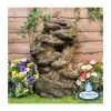 H55cm Dakota Falls Rock Effect Cascading Water Feature with Lights by Ambienté -Water Features Store WF9604 main image aa7d