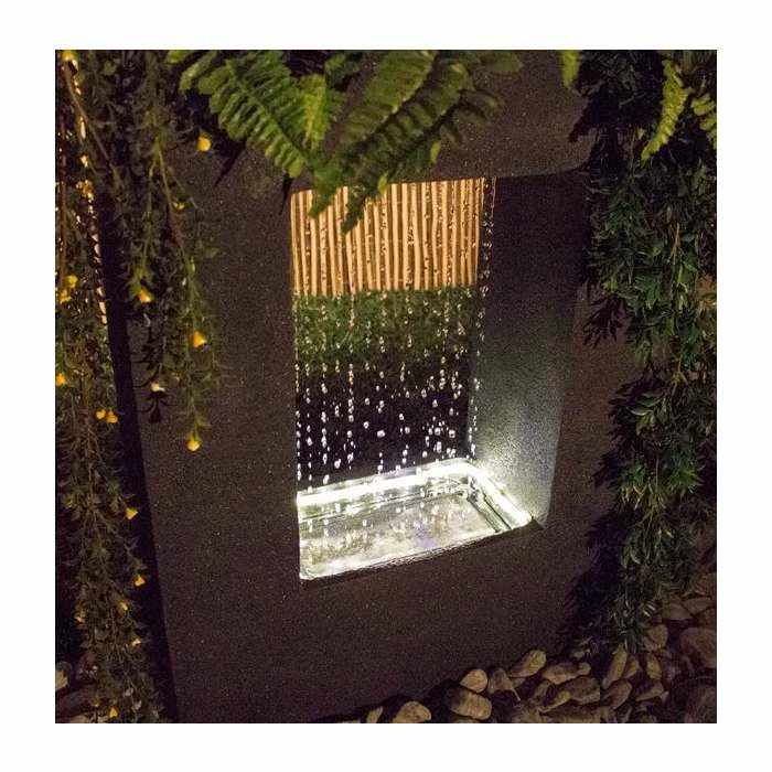 H77cm Milano Rain Water Feature Planter with Lights by Ambienté 5 H77cm Milano Rain Water Feature Planter with Lights by Ambienté - Image 3