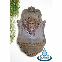 H83cm Zeus Wall Water Feature with Lights by Ambienté -Water Features Store WF9645 add image 3 e62b