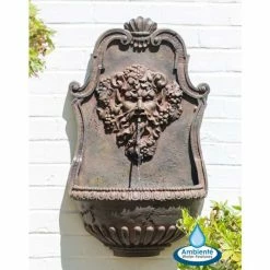 H83cm Zeus Wall Water Feature with Lights by Ambienté