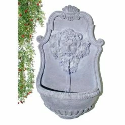 H83cm Zeus Lead Finish Wall Fountain by Ambienté -Water Features Store WF9646 add image 3 e0f8