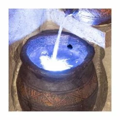 H76cm Juno 4-Tier Cascading Bowls Water Feature with Lights by Solaray 12 H76cm Juno 4-Tier Cascading Bowls Water Feature with Lights by Solaray -Water Features Store WF9748 add image 1 330e