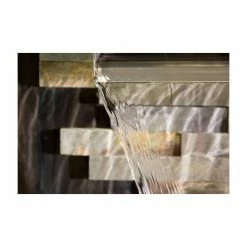 H100cm Dante Zinc & Stone Water Feature with Lights | Indoor/Outdoor Use by Ambienté -Water Features Store WF9768 add image 4 545e