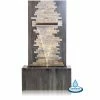H100cm Dante Zinc & Stone Water Feature with Lights | Indoor/Outdoor Use by Ambienté -Water Features Store WF9768 main image 3d13