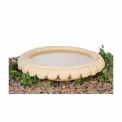 H79cm Victoriana Cream Solar Caststone™ Bird Bath with Lights by Solaray -Water Features Store WF9786CRM add image 4 79fa