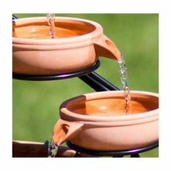 H55cm Terracotta Solar Water Feature with Battery Backup and Lights by Solaray 14 H55cm Terracotta Solar Water Feature with Battery Backup and Lights by Solaray -Water Features Store WF9792 add image 4 7691